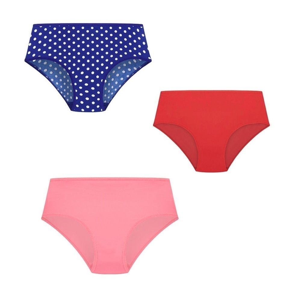 AVENUE BODY 3 Pack Fashion Microfiber Hi Cut Briefs 4X (30/32) 4ML04.5